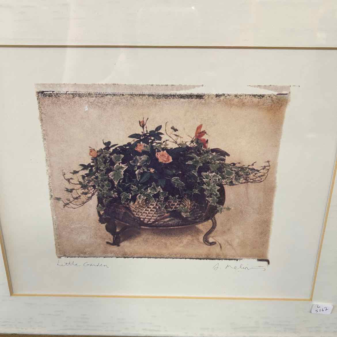 Little Garden Picture in Gold Frame