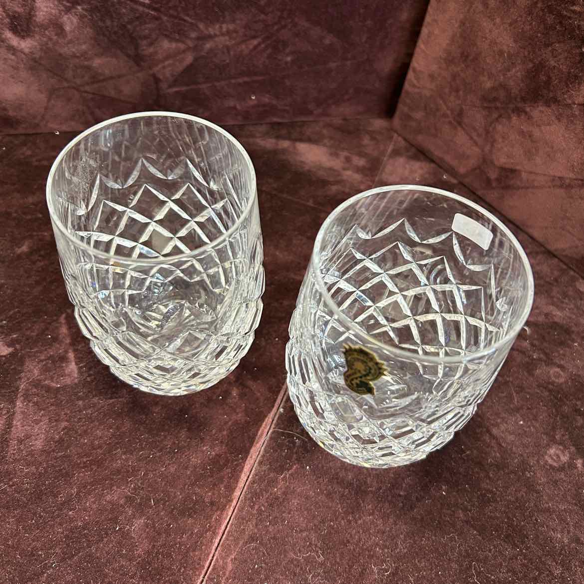 Pair Waterford Cocktail Glasses