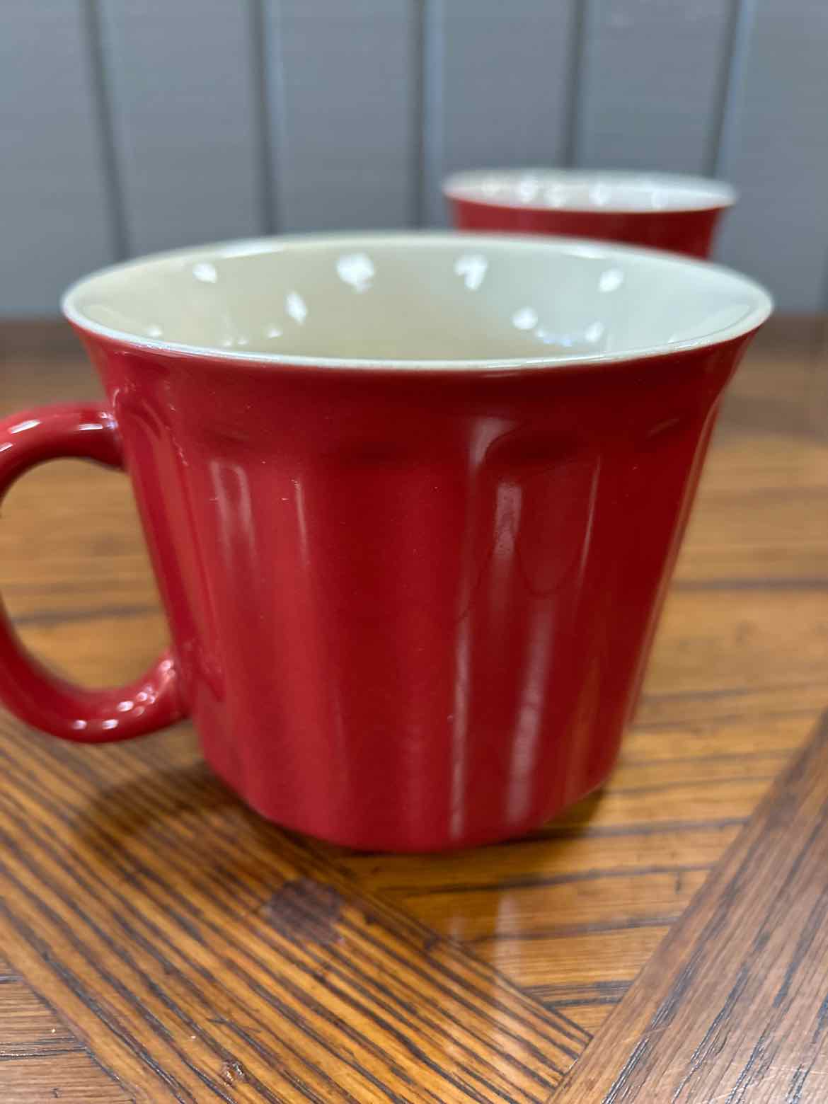 5 Red Good Cook Soup Mugs