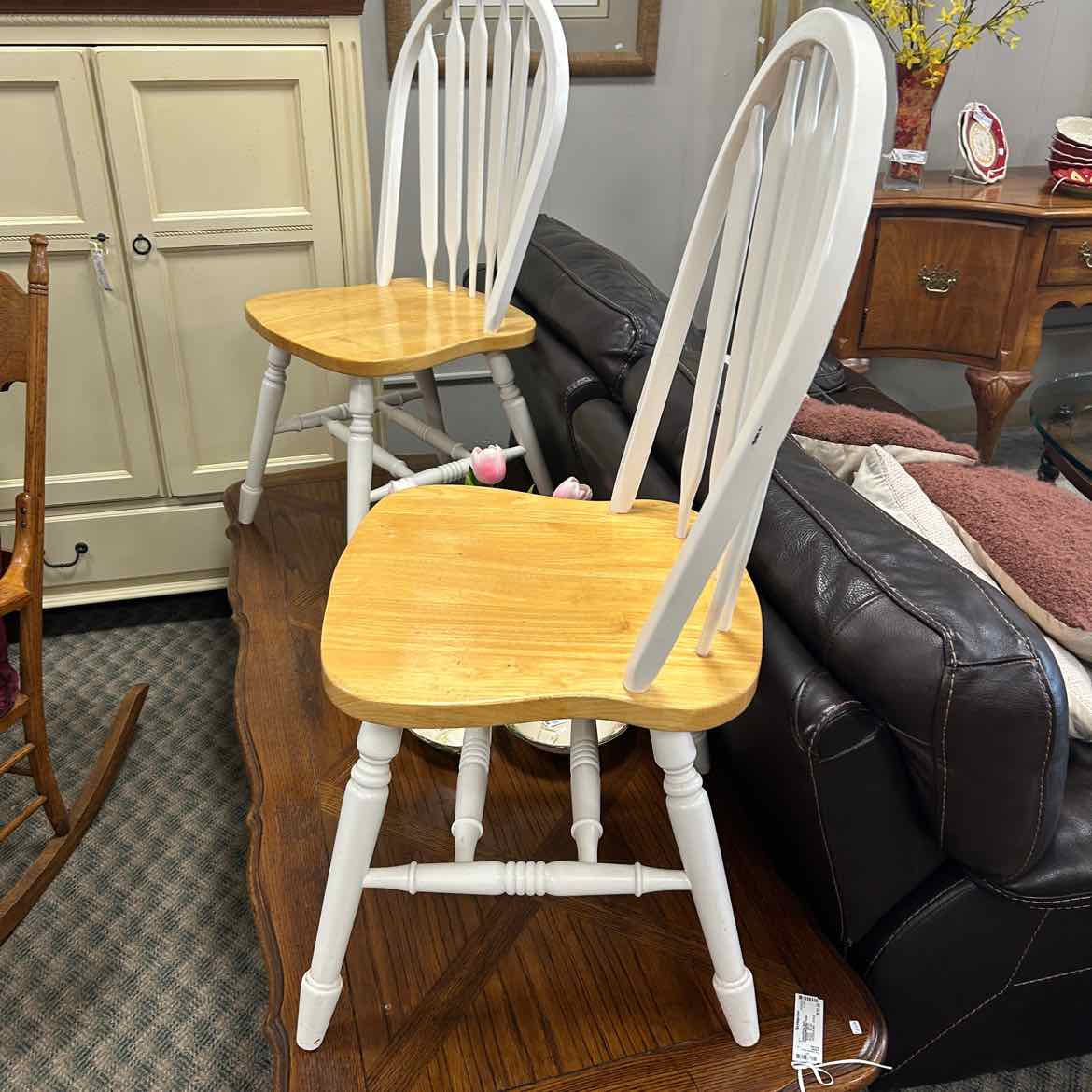 White Wood Side Chair