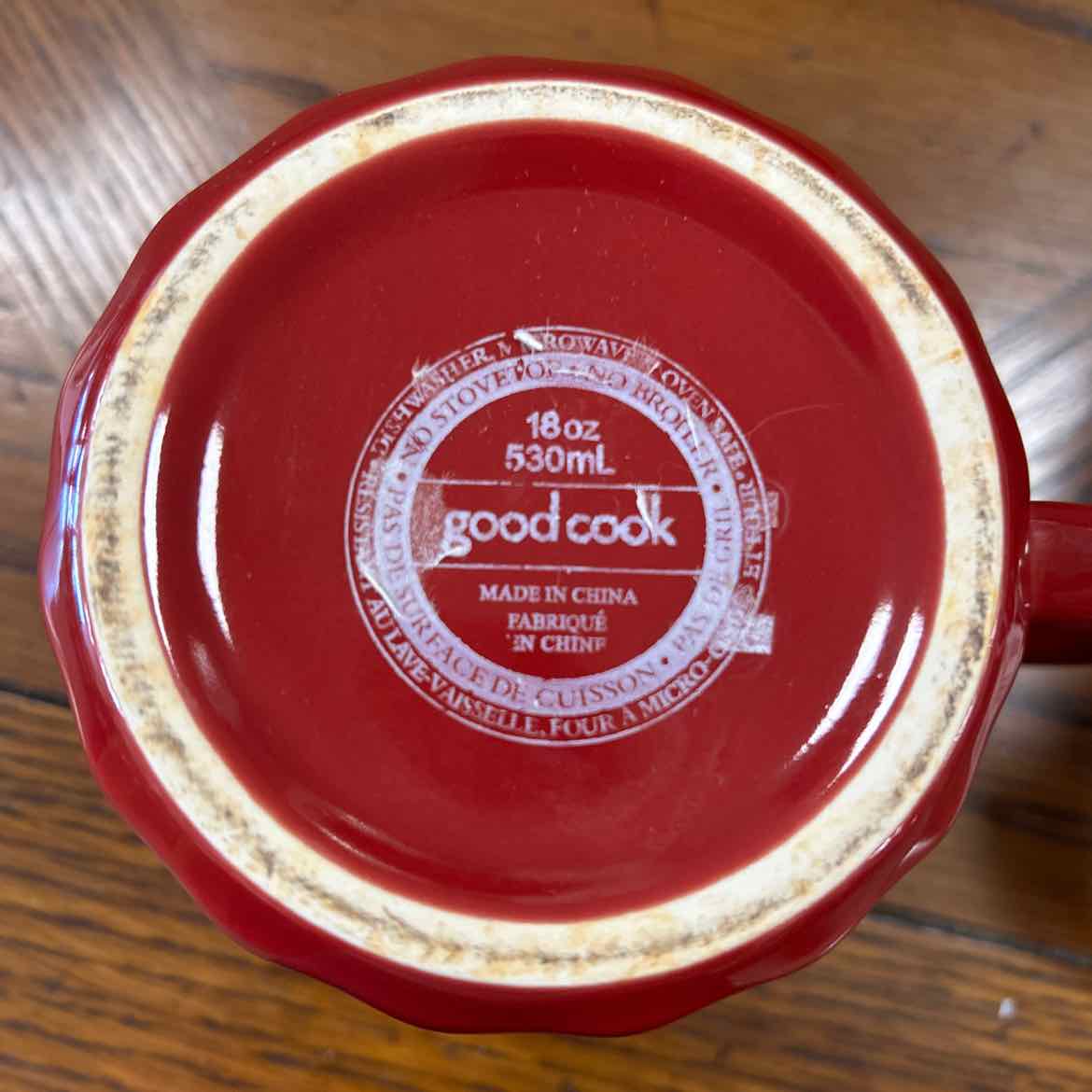 5 Red Good Cook Soup Mugs