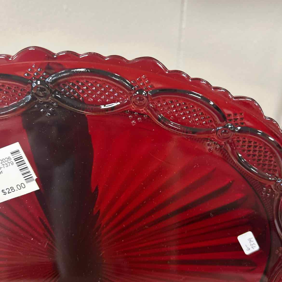 Avon Ruby Cape Cod Oval Platter