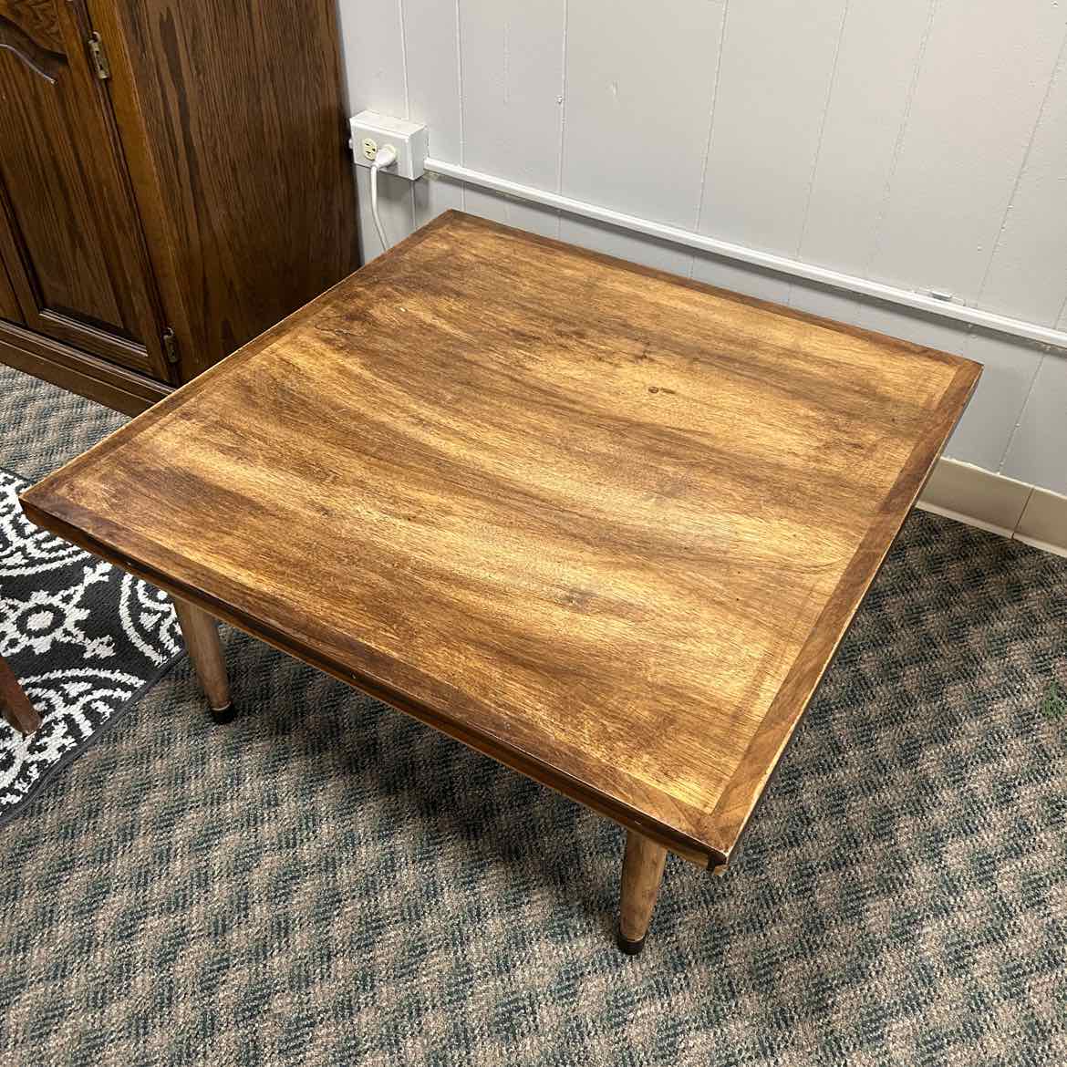 Square Wood End Table