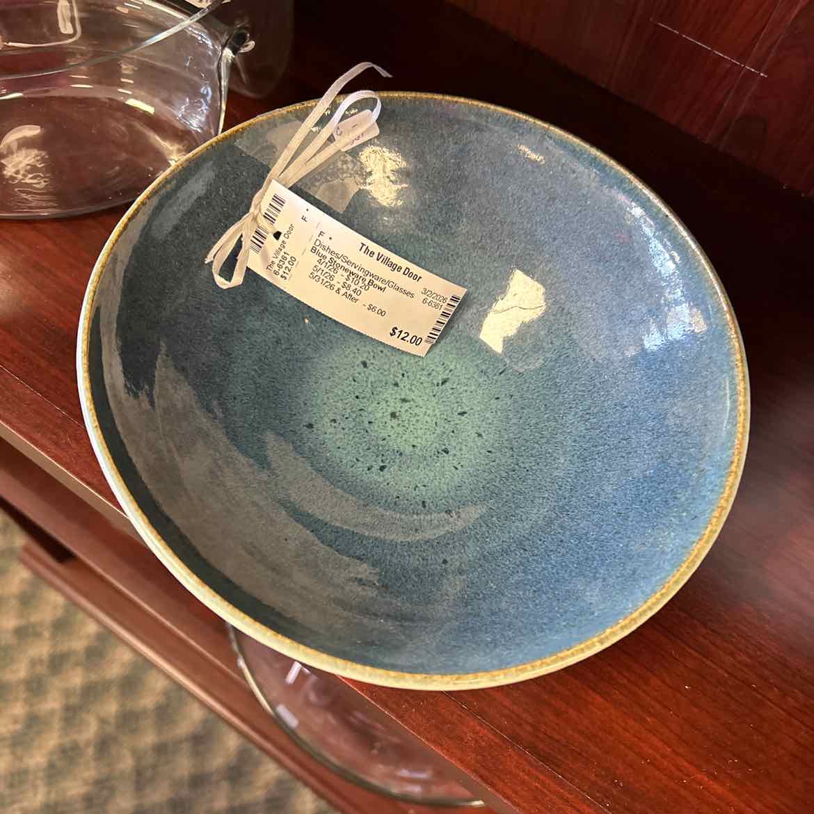 Blue Stoneware Bowl