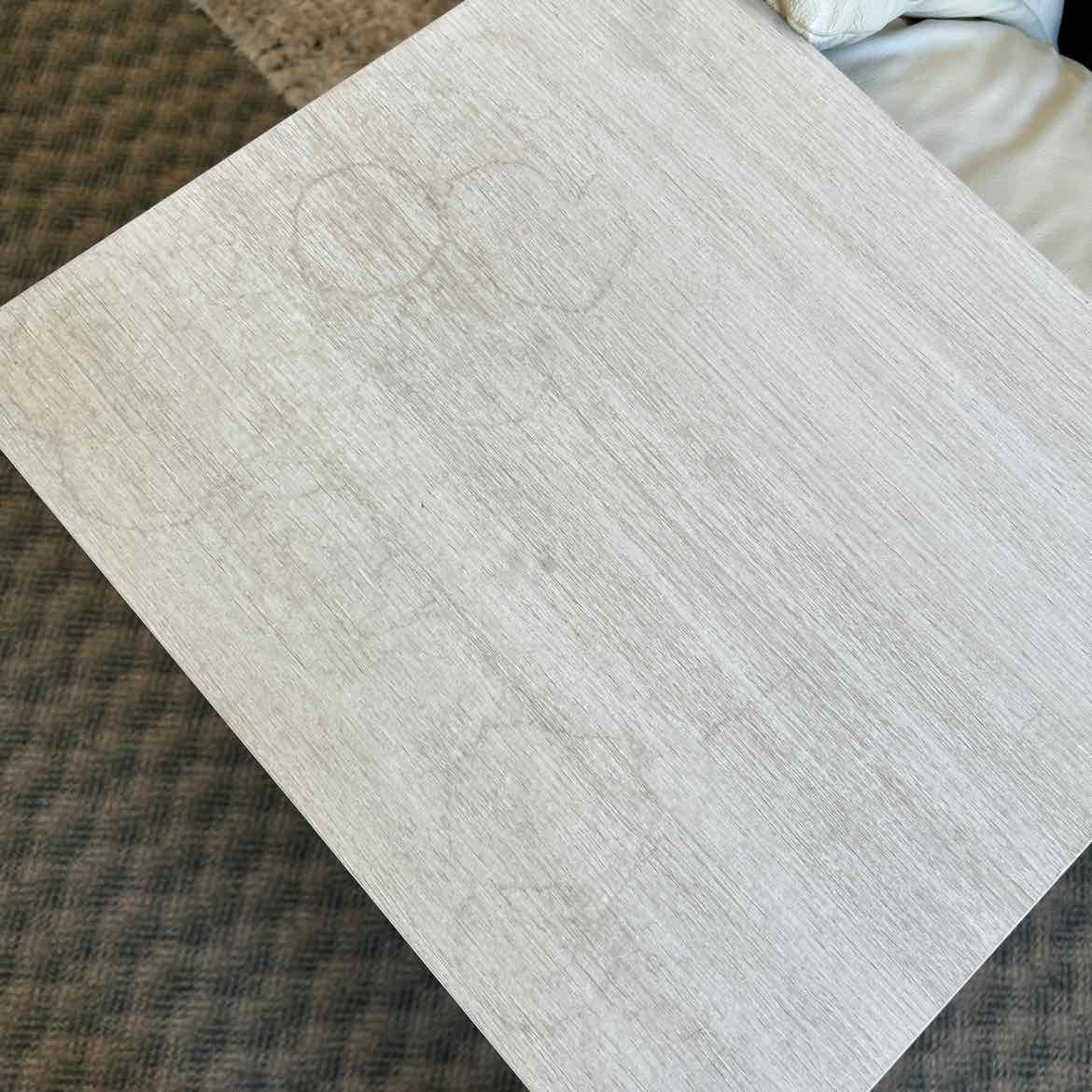 2 Drawer Cream Nightstand As Is