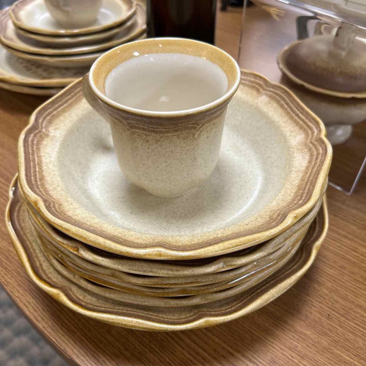 48 pc Mikasa Whole Wheat Dinnerware