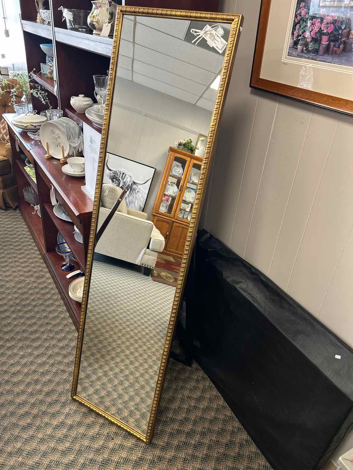 Gold Framed Standing Mirror