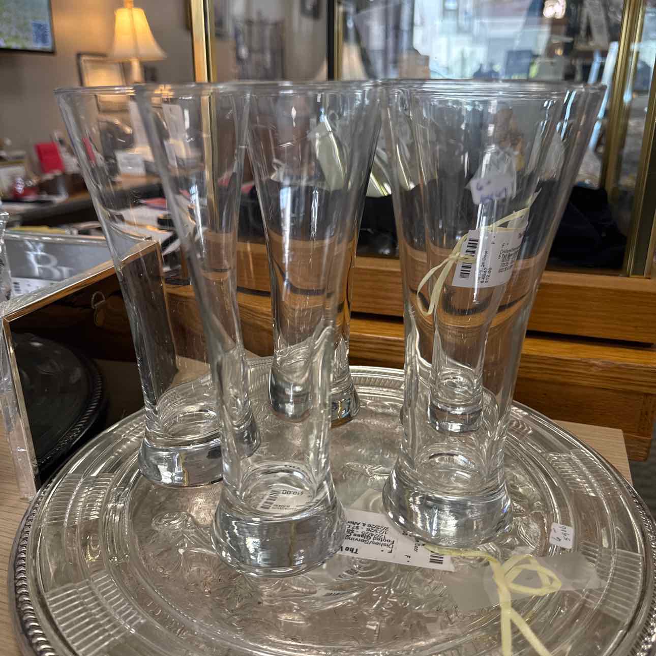 5 Tall Beer Glasses