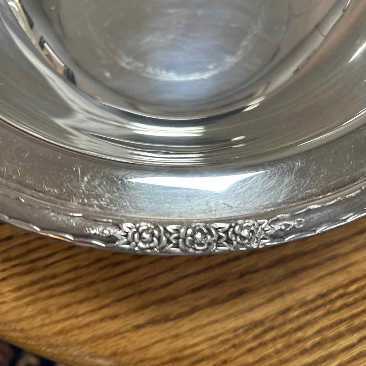Silverplate Bowl w/Flowered Edge