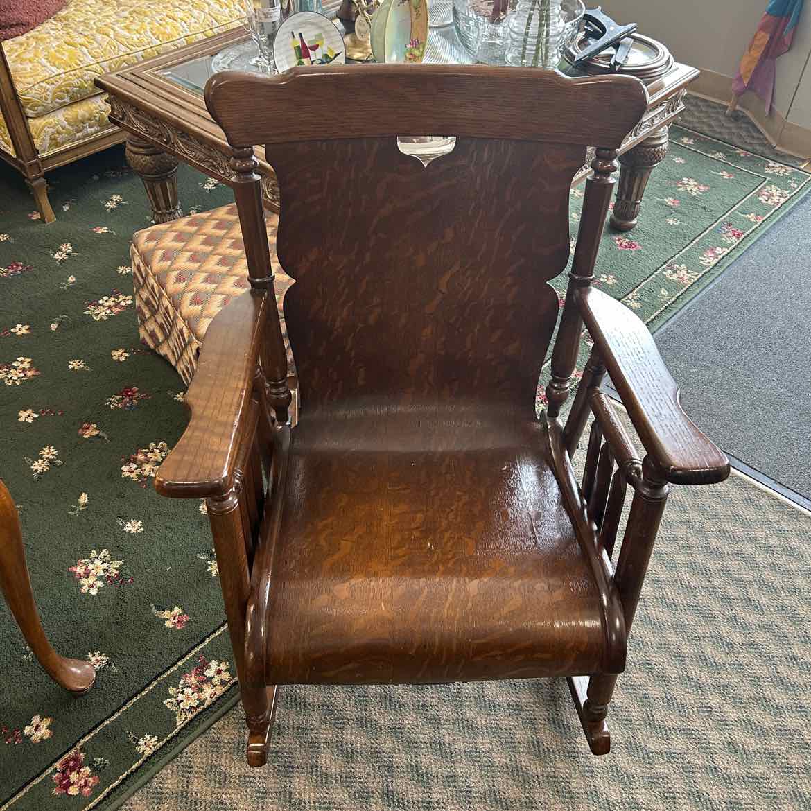 Oak Veneer Rocking Chair