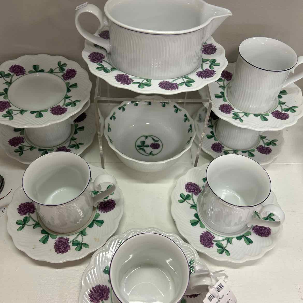 66 pc Dansk Lorraine Clover China