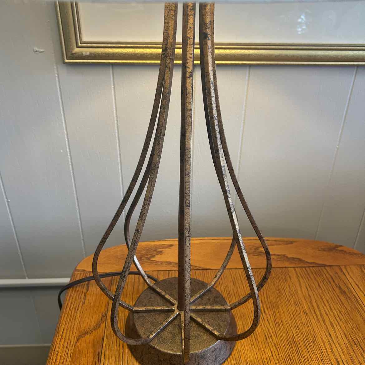 Metal Brown Spiral Lamp