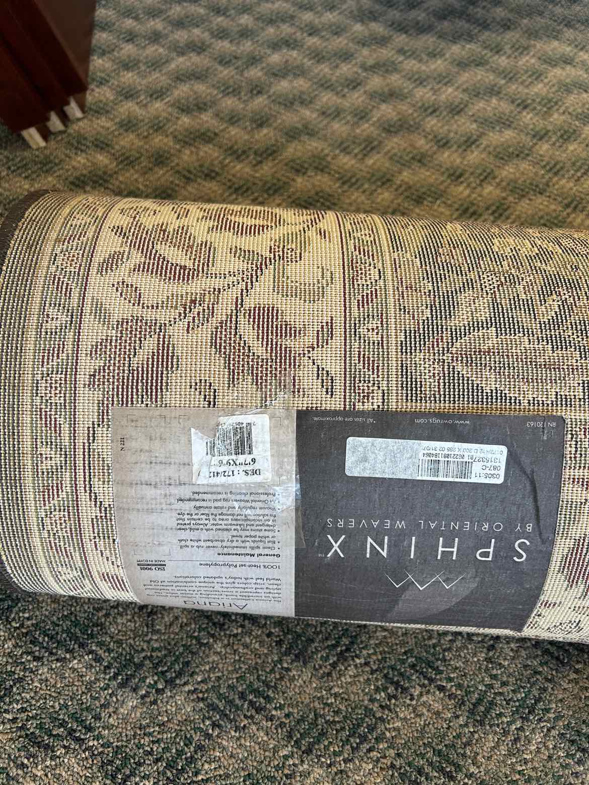6'7x9'6 Brown & Sage Floral Area Rug