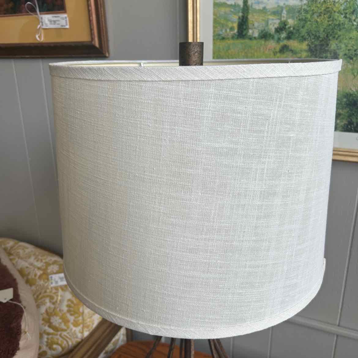 Metal Brown Spiral Lamp