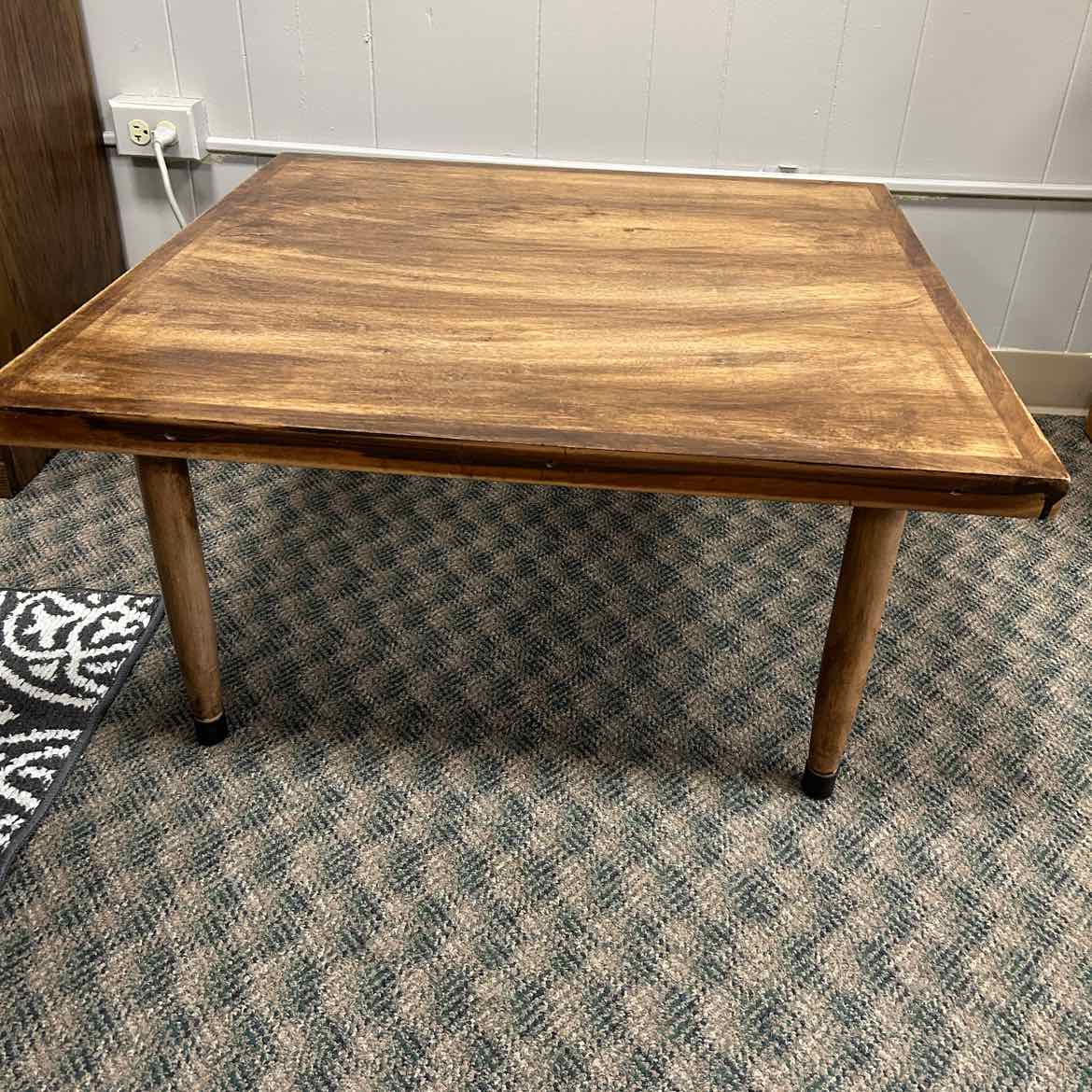 Square Wood End Table