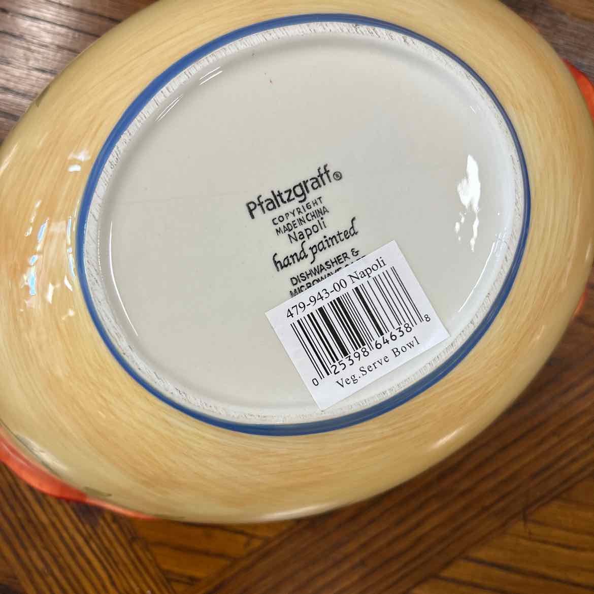 Plaltzgraff Yellow Bowl w/Flower