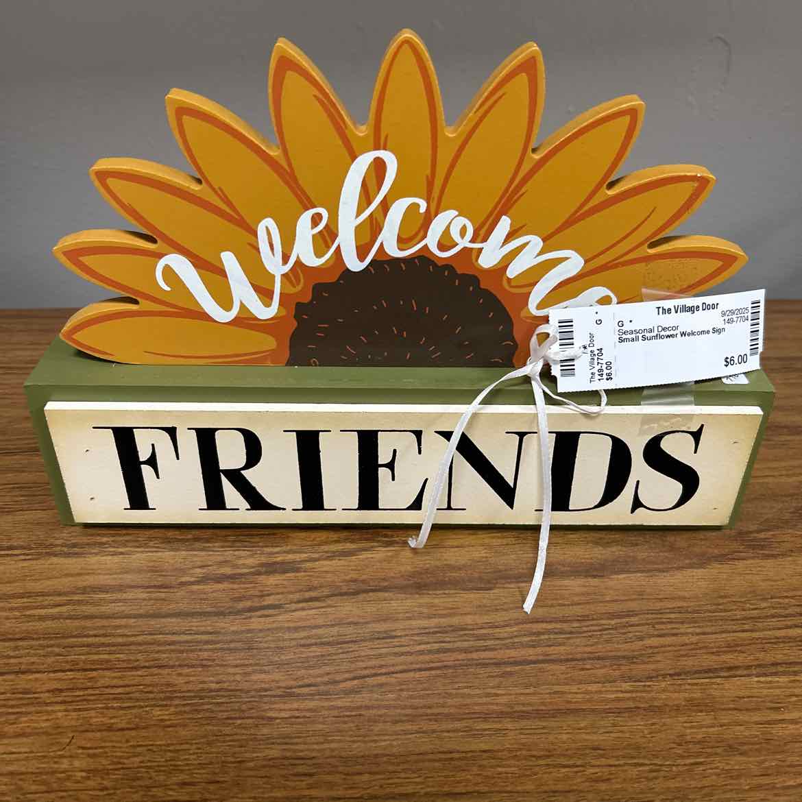 Small Sunflower Welcome Sign