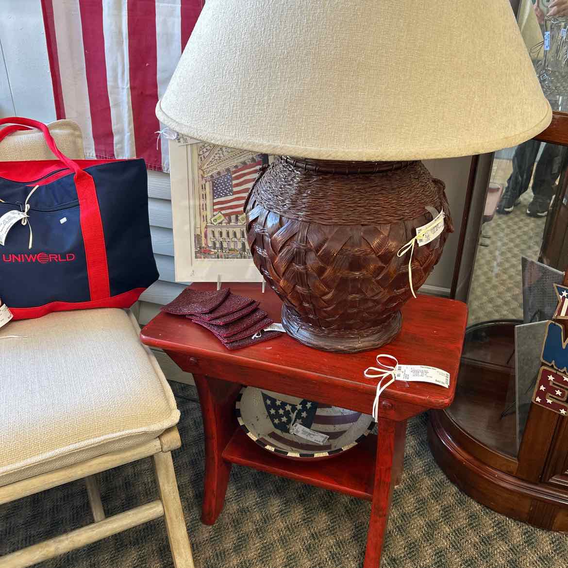 Small Red End Table