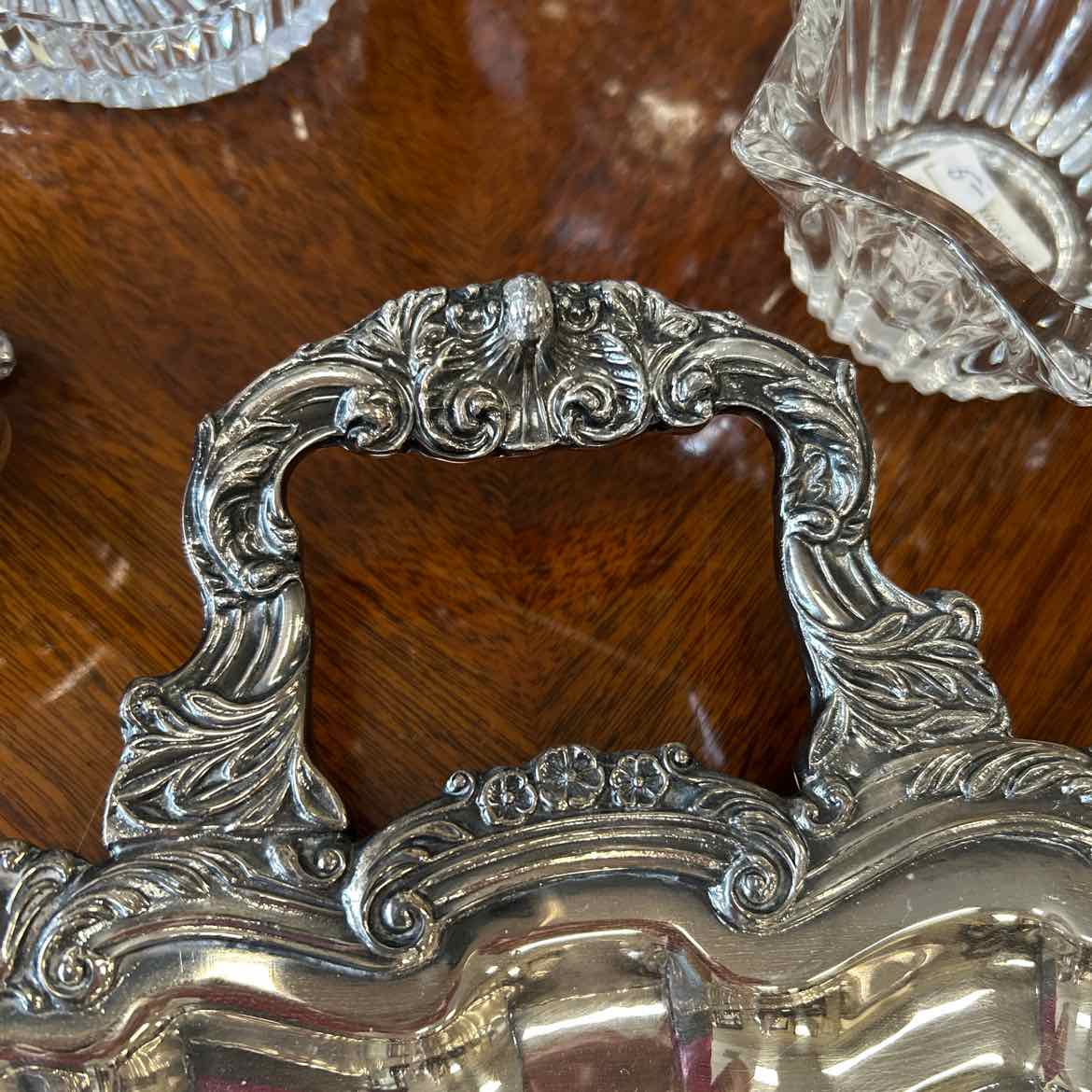 Large Silverplate Tray w/Handles