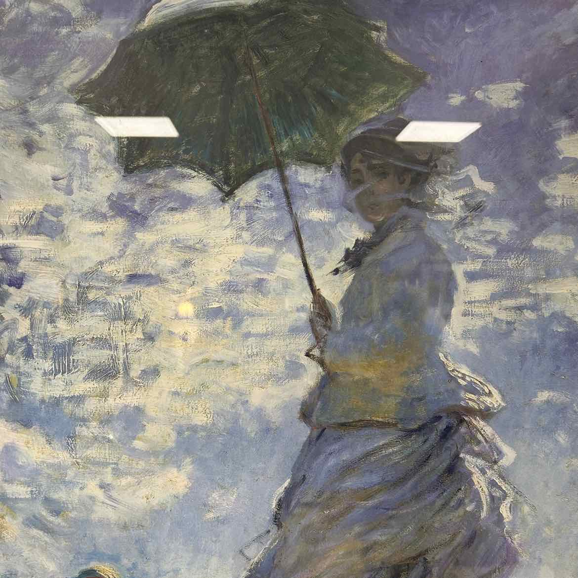 Monet Print of Girl w/Umbrella