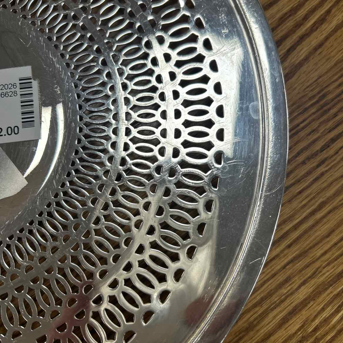Silverplate Round Lacey Tray