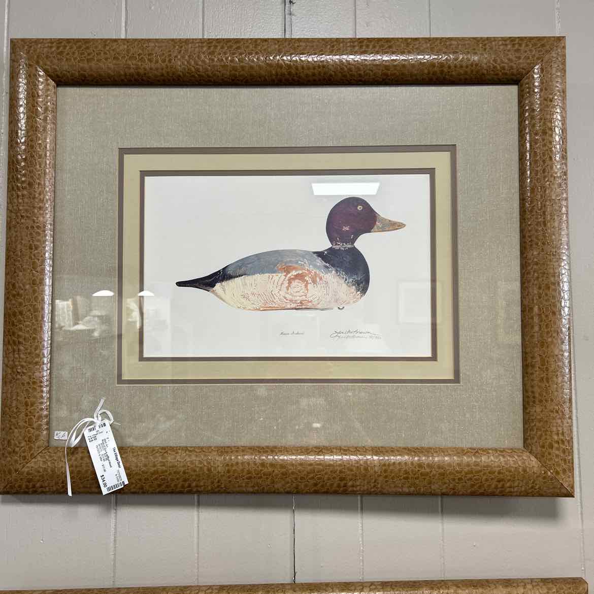 Print of Duck w/Red Head