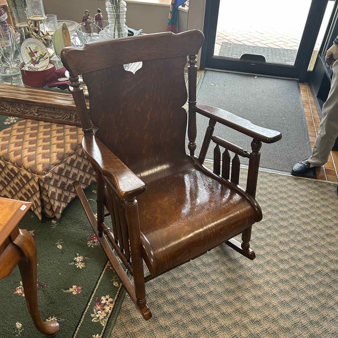 Oak Veneer Rocking Chair