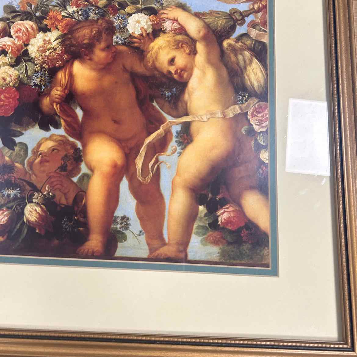 Picture of Cherubs in Gold Frame