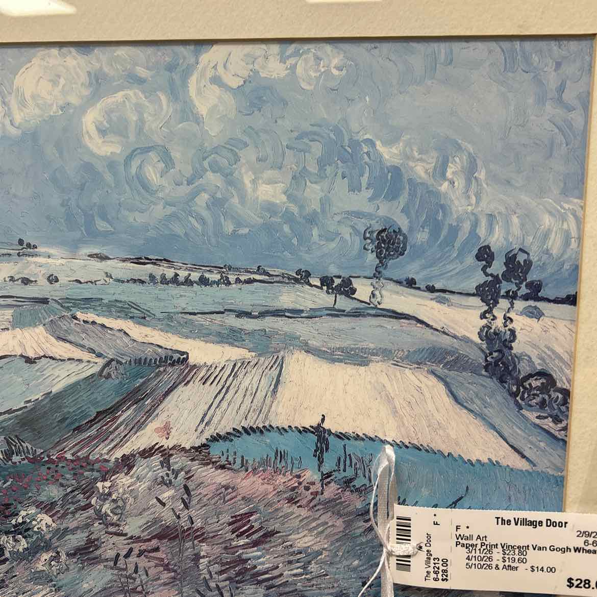 Paper Print Vincent Van Gogh Wheat Fields