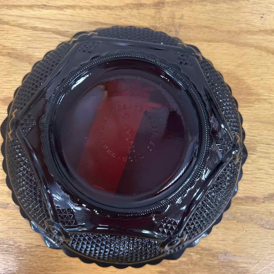 Avon Ruby Cape Cod Serving Bowl