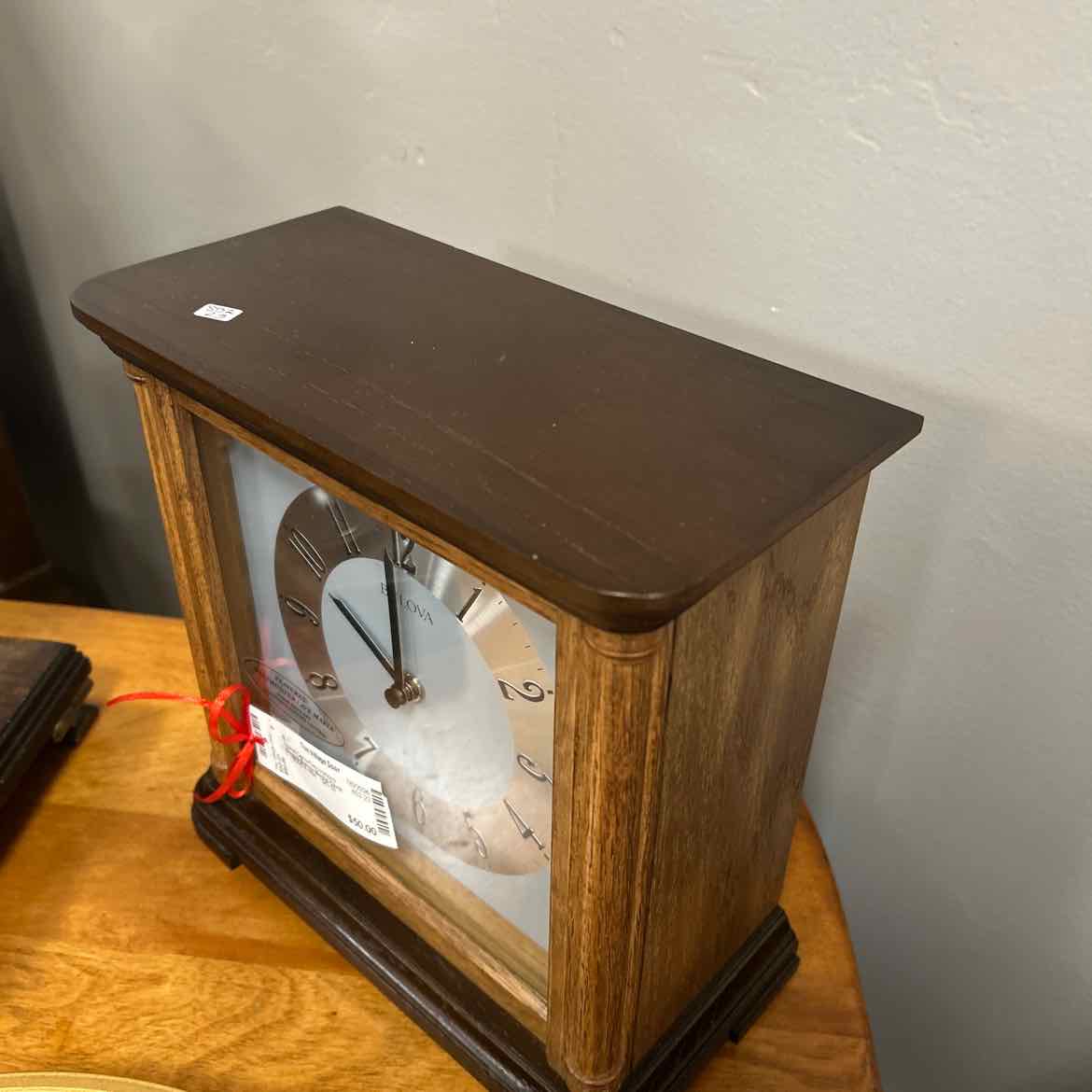 Square Bulova Mantel Clock