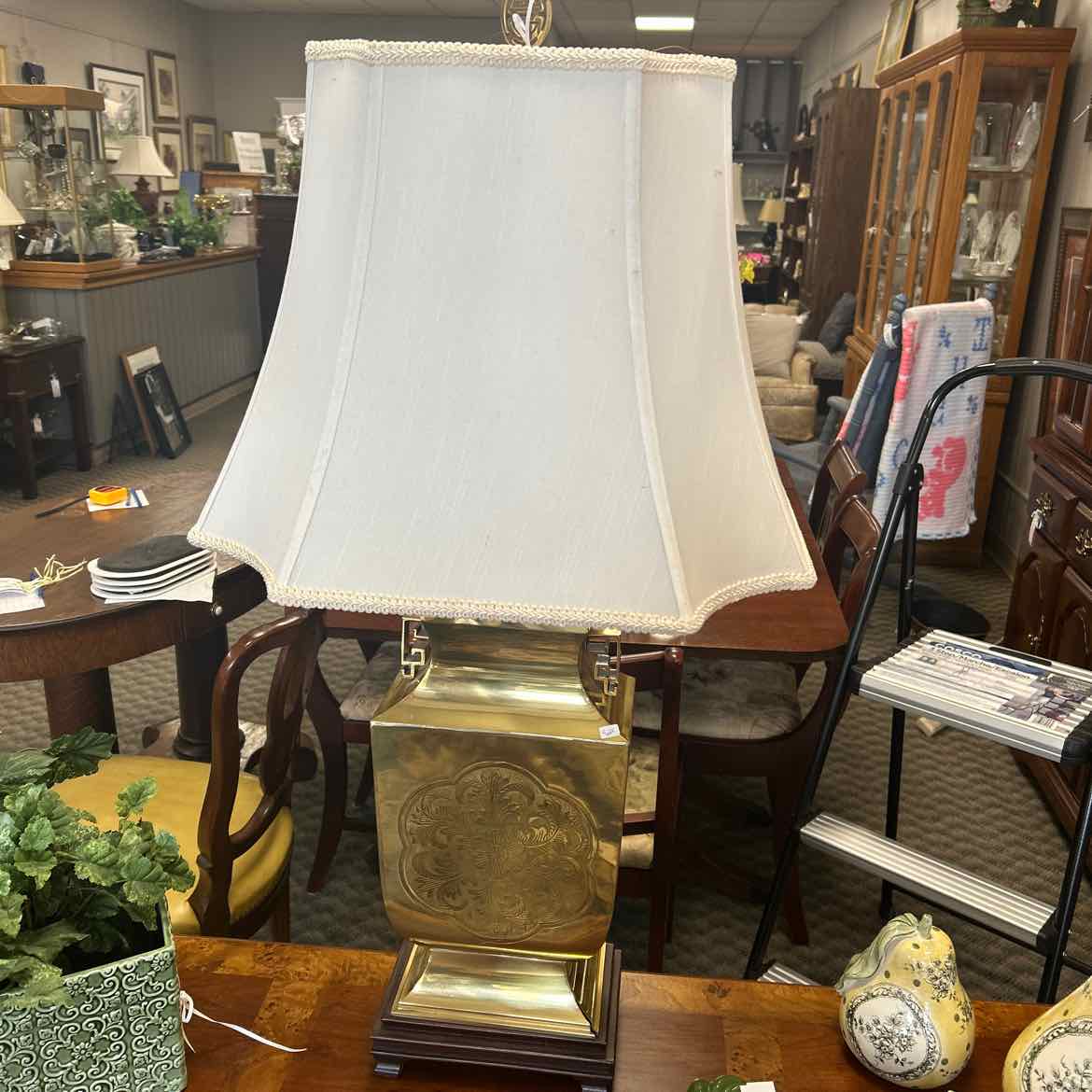 Square Brass Lamp
