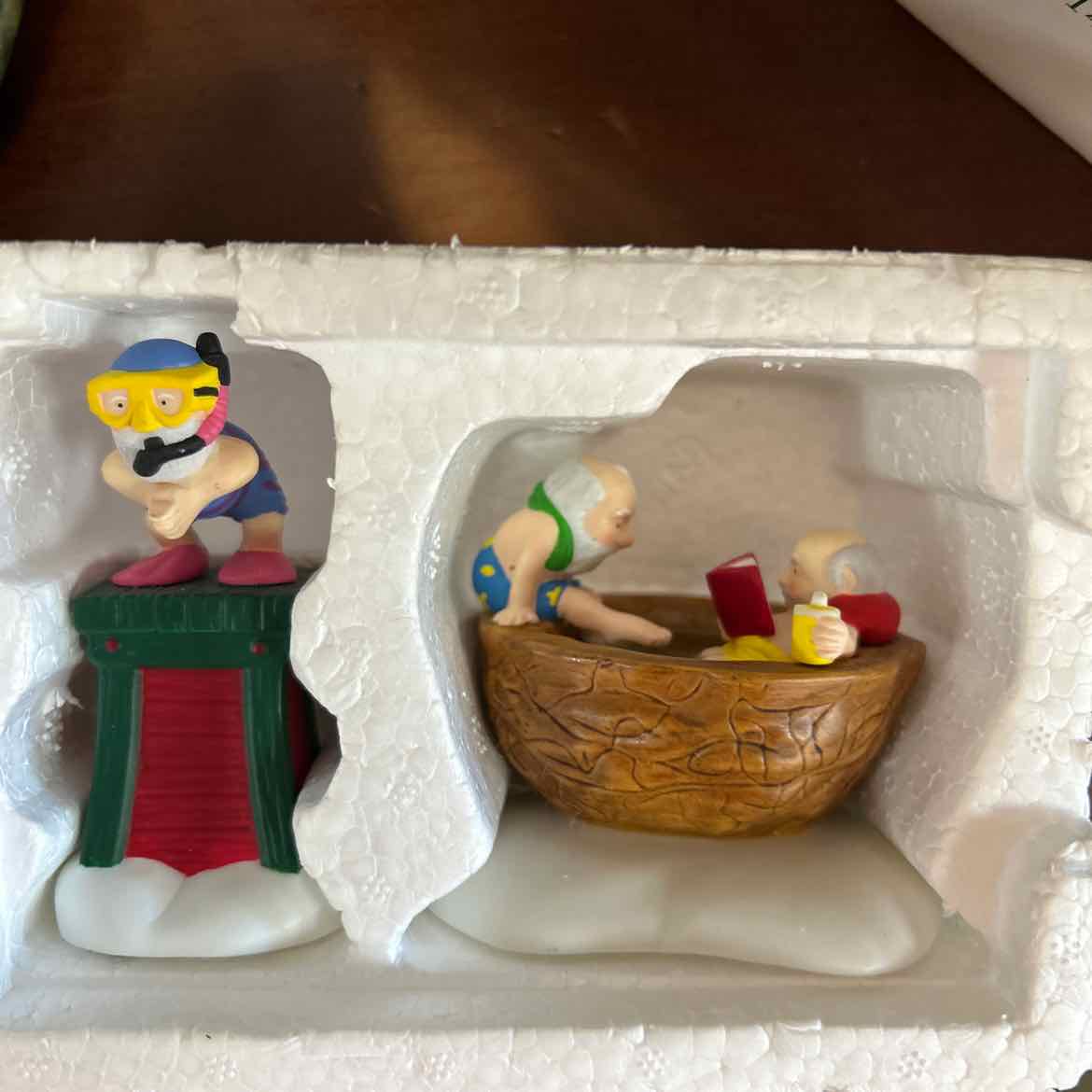 Dept 56 Party in the Hot Tub 2 pc