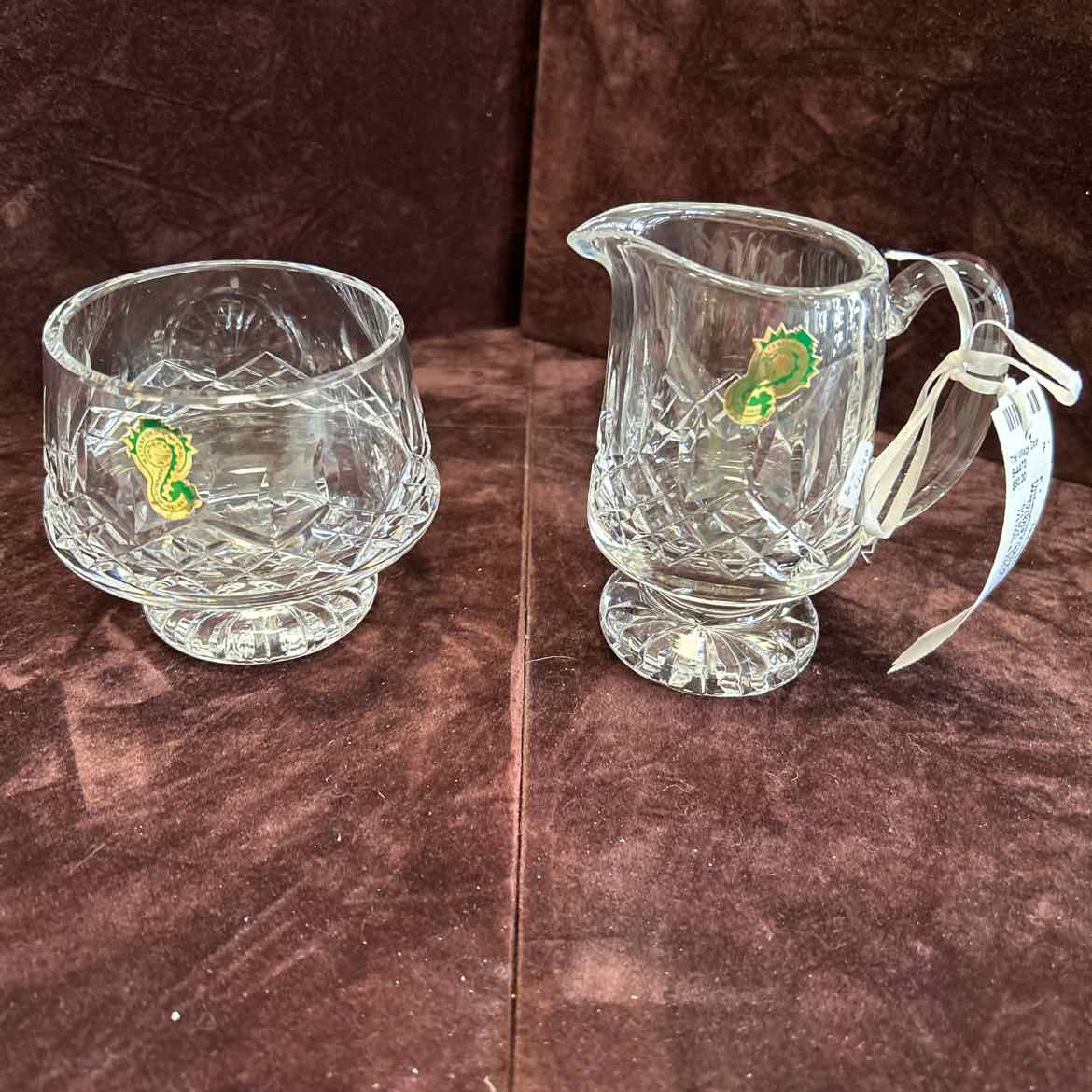 Waterford Footed Sugar & Creamer