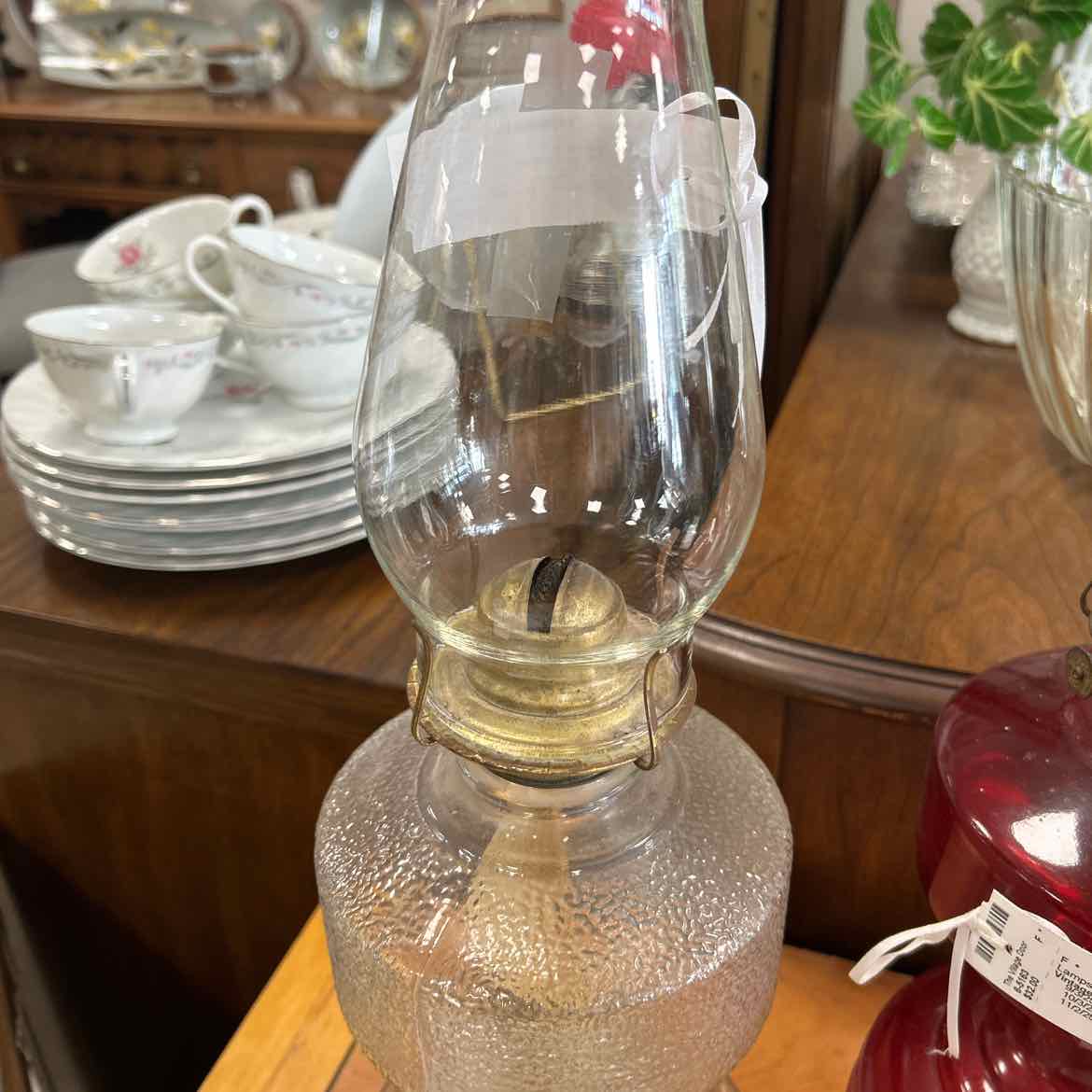 Clear Hurricane Lamp