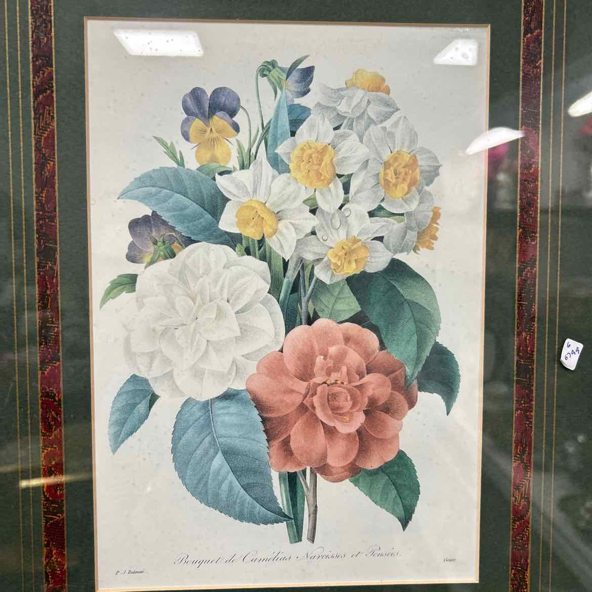 Picture - Flowers w/Green Mat