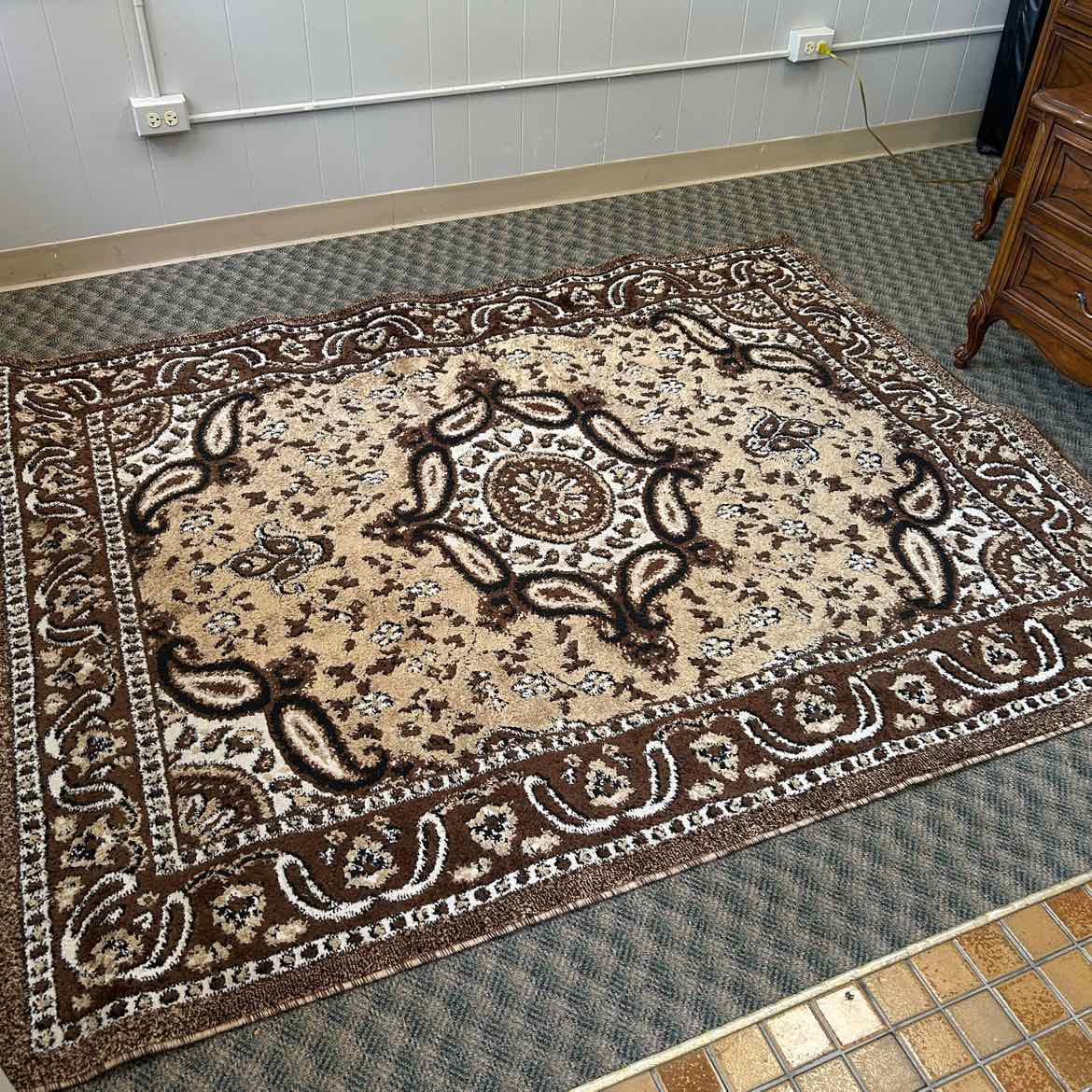 Brown/Tan Area Rug 65x84