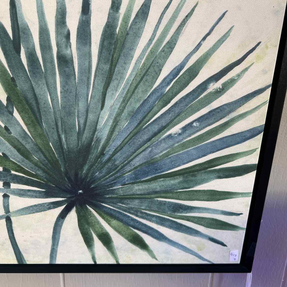 Blue/Green Palm Branch Picture