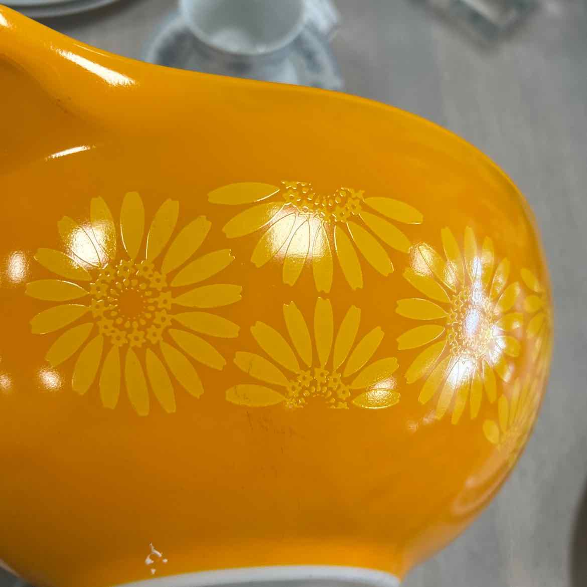 Large Vintage Orange Pyrex Bowl