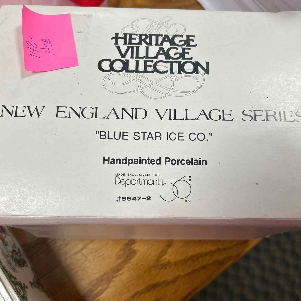 Dept 56 Blue Star Ice Co