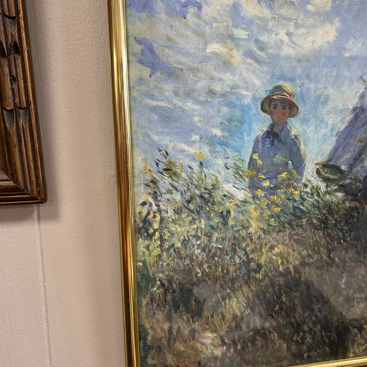 Monet Print of Girl w/Umbrella