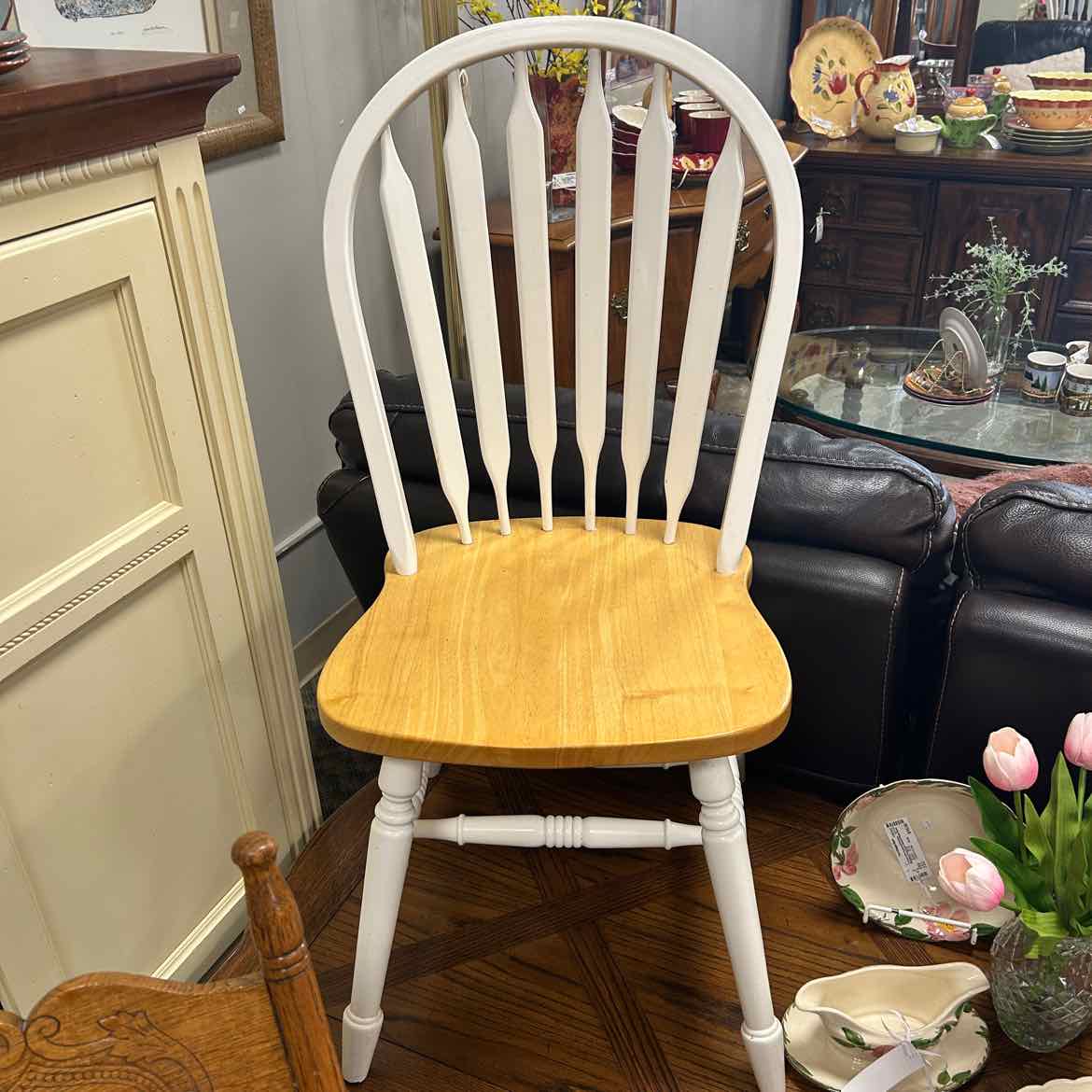 White Wood Side Chair
