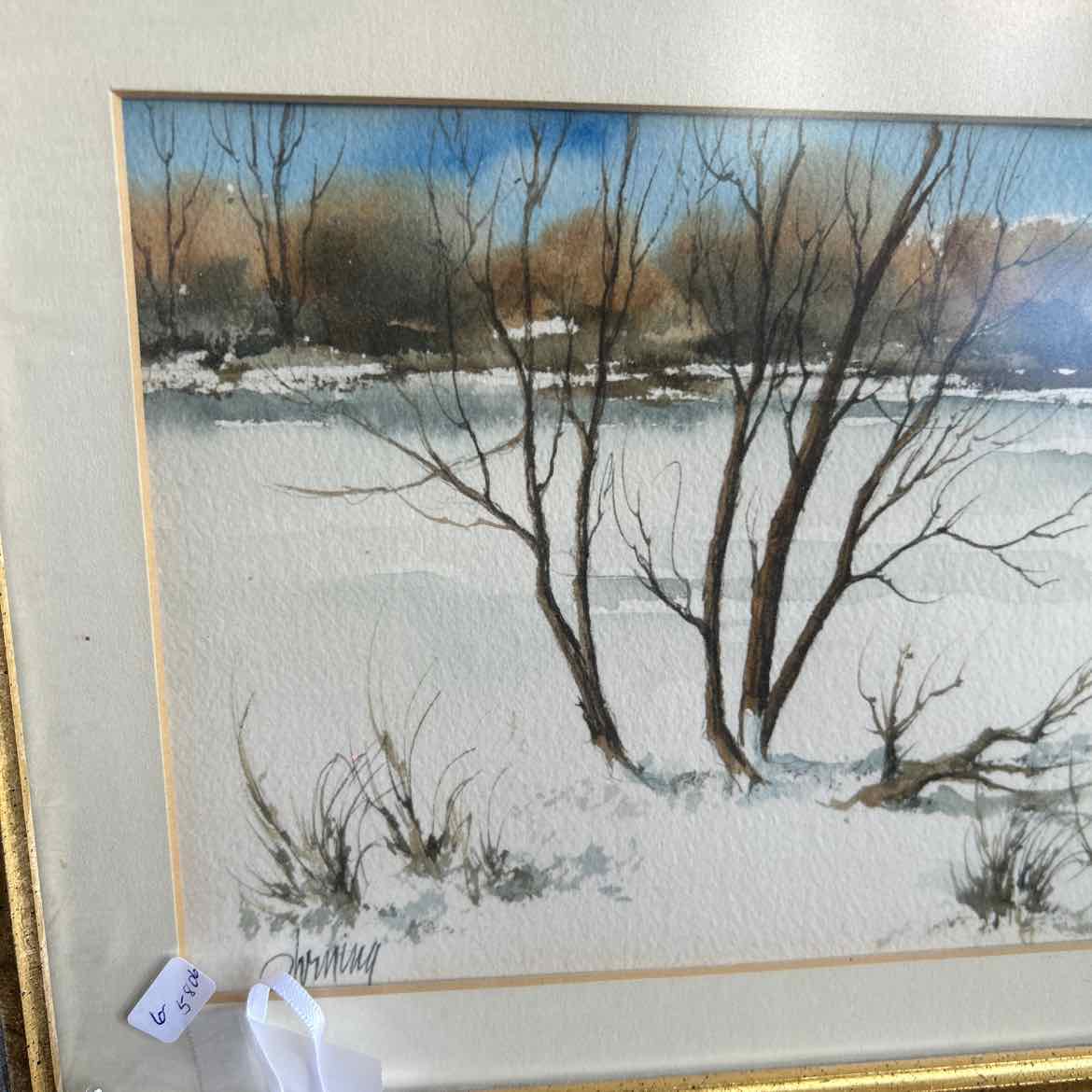 Winter Scene w/Tree Picture