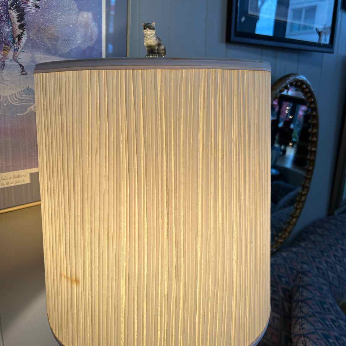 Tall Lamp w/Fruit Base