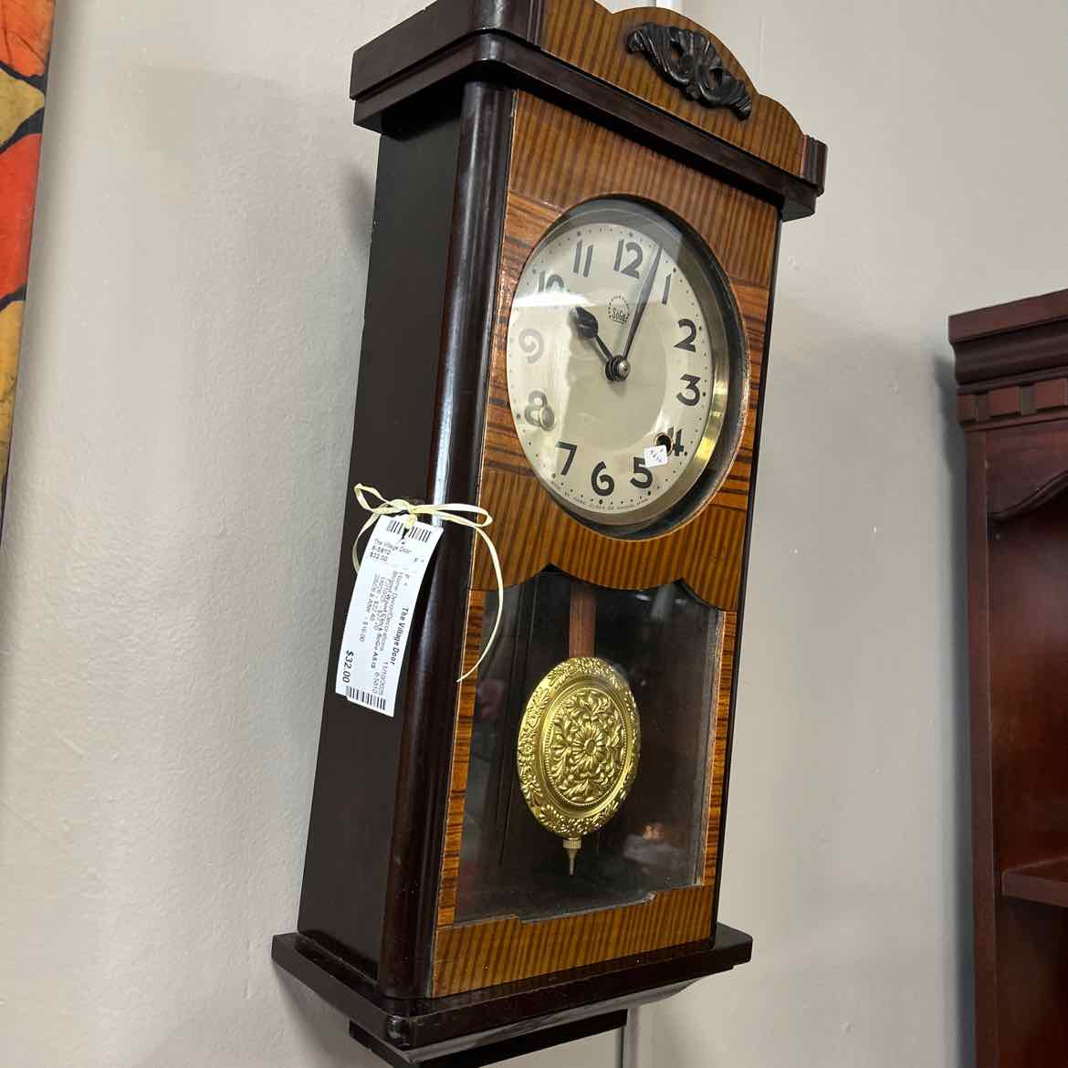 Striped Wood Clock SoGo AS IS