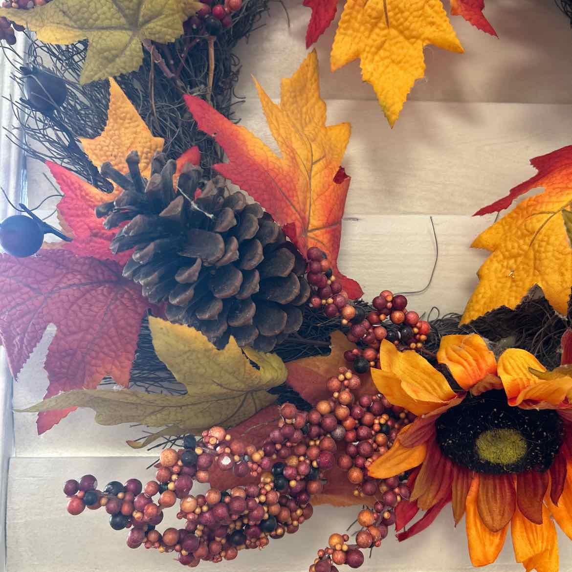 Autumn Wreath w/Pinecones & Berries