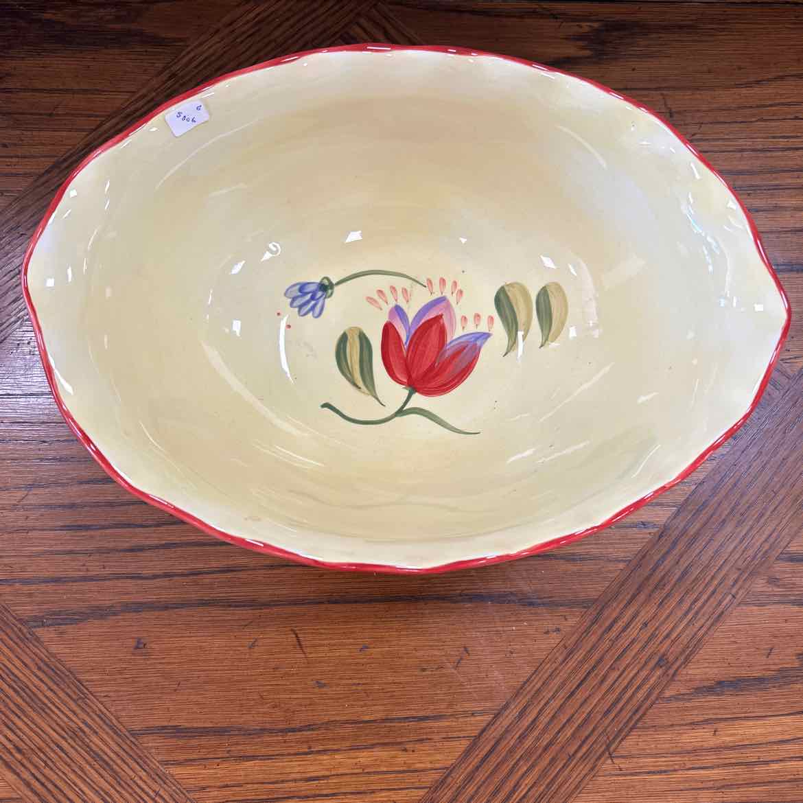 Plaltzgraff Yellow Bowl w/Flower