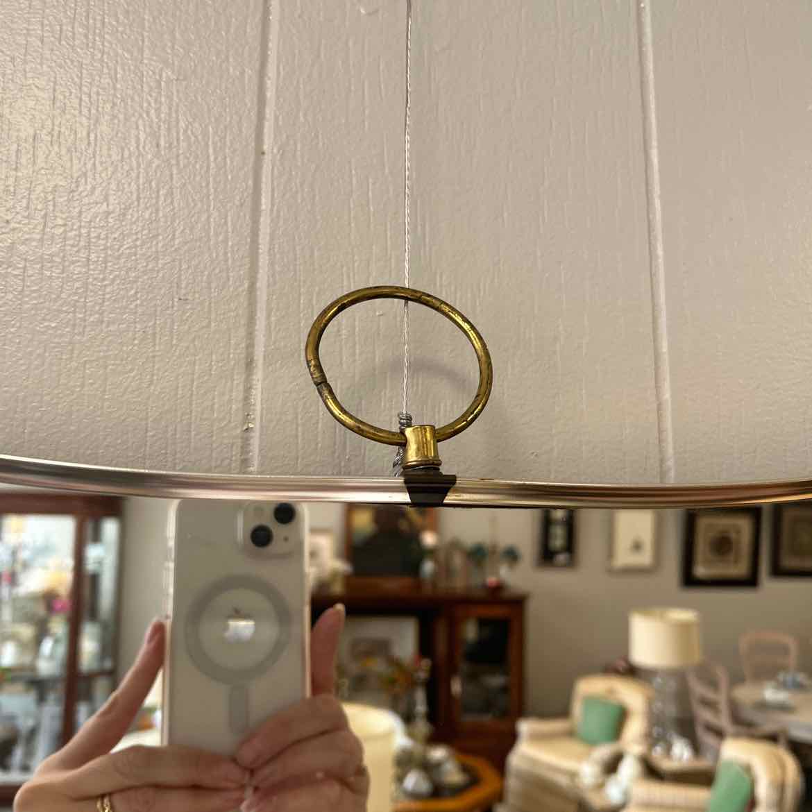 Curvy Edge Mirror in Gold Frame