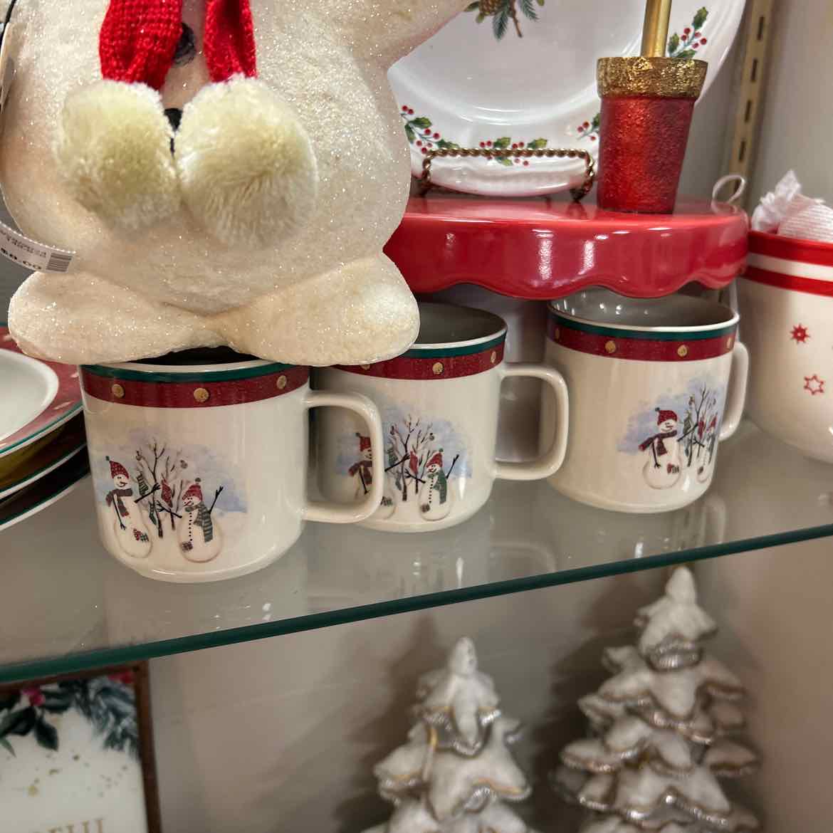 22 pc Snowman Dishes