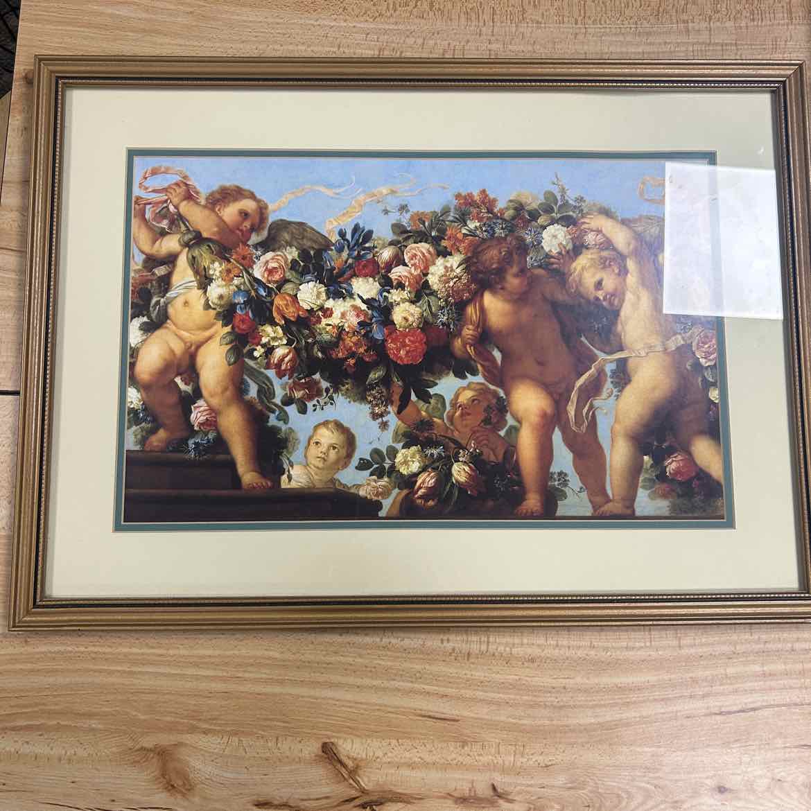 Picture of Cherubs in Gold Frame